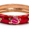 Large Island Bangle - Honu Design: Red