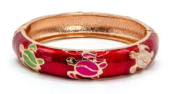 Large Island Bangle - Honu Design: Red