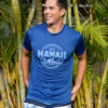 Hawaiian Athletics® Sports Tee - Island Life: Space Blue