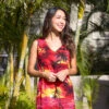Aloha DRESS - Red Scenic