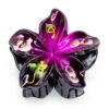 Painted Large Jaw Style Hair Clip: Dark Pink