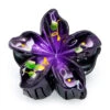 Painted Large Jaw Style Hair Clip: Dark Purple