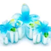 Painted Plumeria Trio Hair Clip: Light Blue
