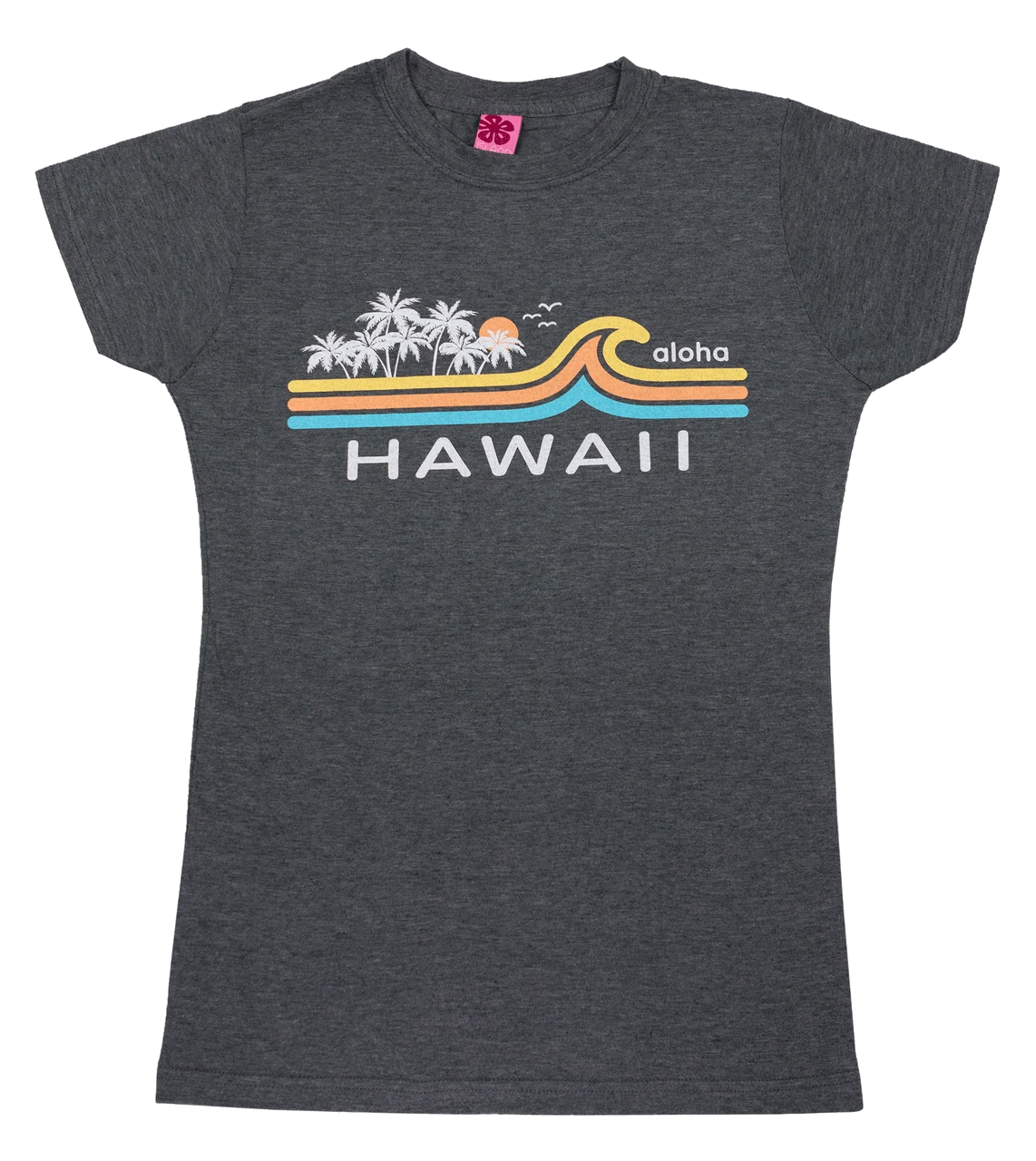 Island Girl® Surf Tee - Beach Break: Charcoal Heather 1 Island Girl® Surf Tee - Beach Break: Charcoal Heather