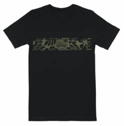 Vintage Dyed Tee - Retro Band: Black