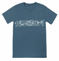 Vintage Dyed Tee - Retro Band: Denim Heather