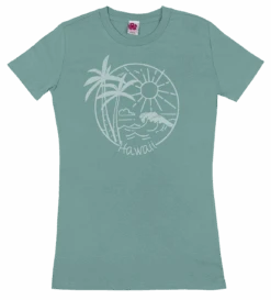Island Girl® Surf Tee - Sun Surf: Sea Green