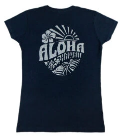 Island Girl® Surf Tee - Sunny Aloha: Navy 13 Island Girl® Surf Tee - Sunny Aloha: Navy -Fashion Clothing Store 80836 BabyTeeIG SunnyAloha Back Navy 80149.1704857157