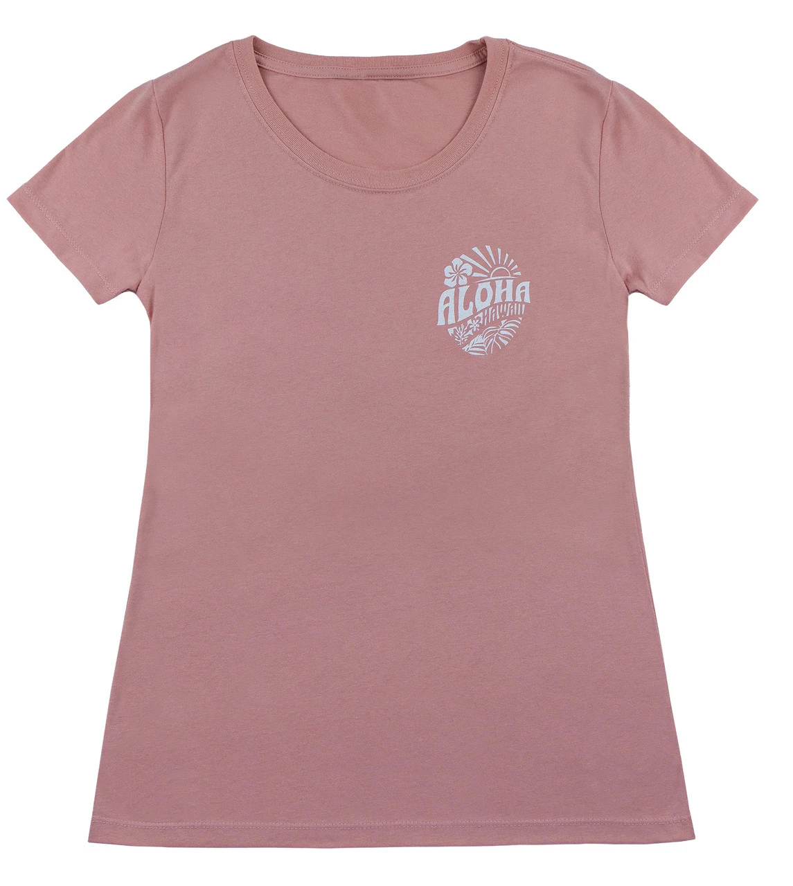 Island Girl® Surf Tee - Sunny Aloha: Dusty Rose 3 Island Girl® Surf Tee - Sunny Aloha: Dusty Rose - Image 3