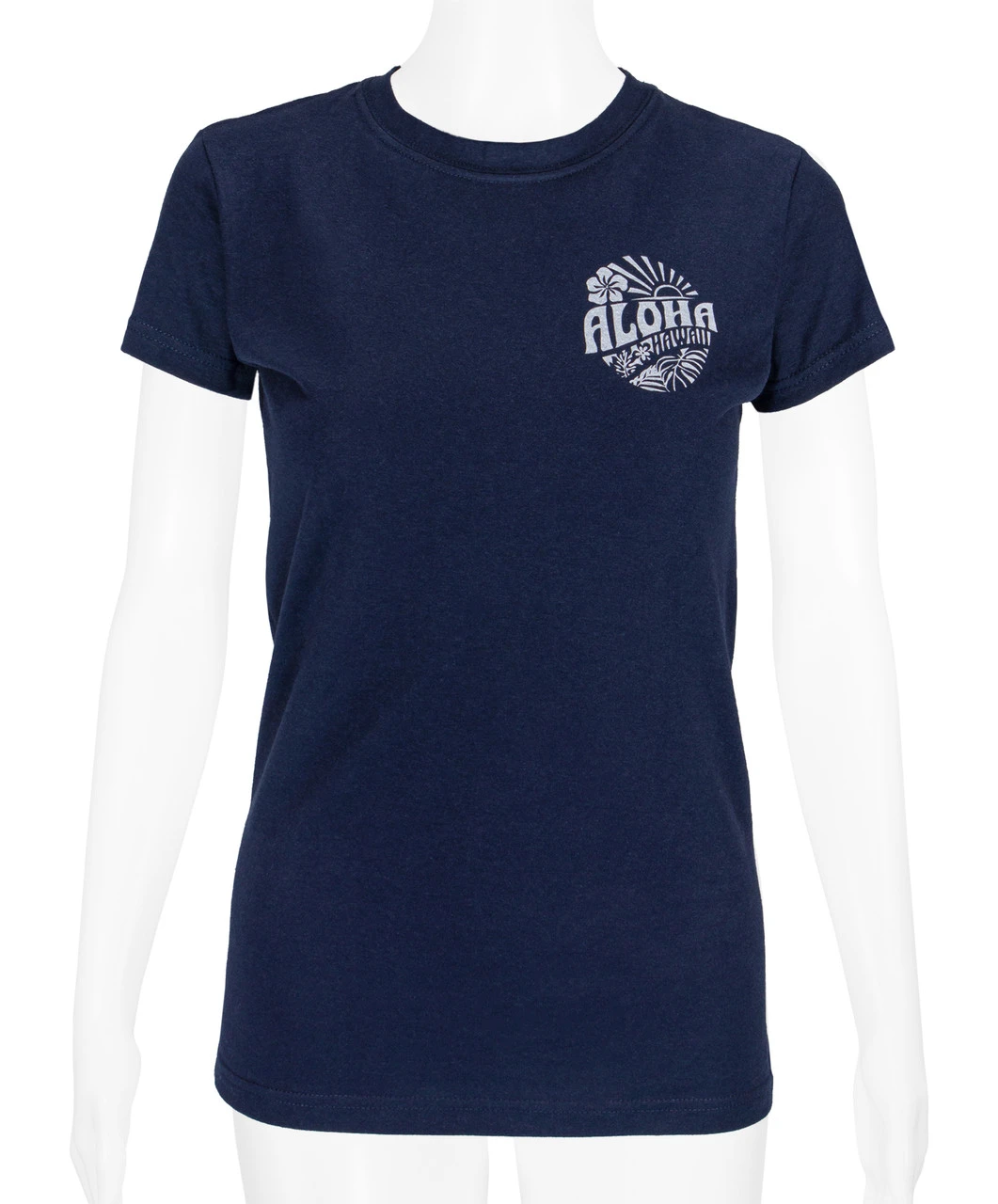 Island Girl® Surf Tee - Sunny Aloha: Navy 2 Island Girl® Surf Tee - Sunny Aloha: Navy - Image 2