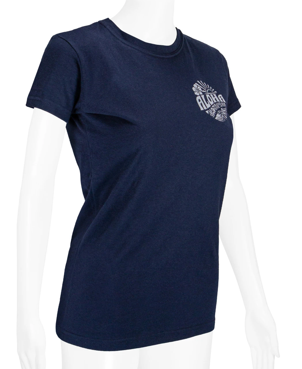 Island Girl® Surf Tee - Sunny Aloha: Navy 4 Island Girl® Surf Tee - Sunny Aloha: Navy - Image 4