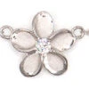 Moana Collection Sterling Silver Anklet: Plumeria