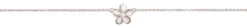 Moana Collection Sterling Silver Anklet: Plumeria