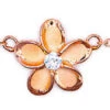 Moana Collection Rose Gold Anklet: Plumeria