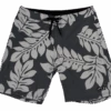 Hawaiian Performance Surfwear® Waverider Board Shorts - Floral: Charcoal