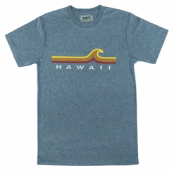 Hawaiian Athletics® Sports Tee - Beach Break: Navy Heather