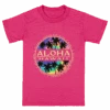 Hawaiian Performance Surfwear® Child's Tee - Tie Dye: Raspberry