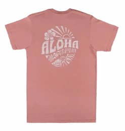 Crew Neck Tee - Sunny Aloha: Dusty Rose 7 Crew Neck Tee - Sunny Aloha: Dusty Rose -Fashion Clothing Store 85288 CrewNeckTee SunnyAloha DustyRose Back 35306.1700004655