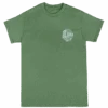 Crew Neck Tee - Sunny Aloha: Military Green