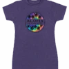 Island Girl® Surf Tee - Tie Dye: Purple Heather
