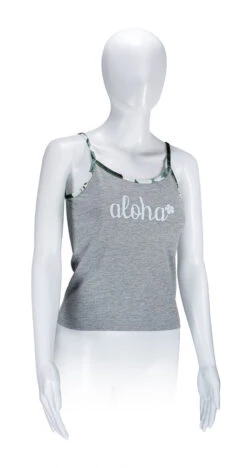 Island Design Collection Strap Tee: Gray -Fashion Clothing Store 86732 IDC StrapTeeGray 35982.1707852754