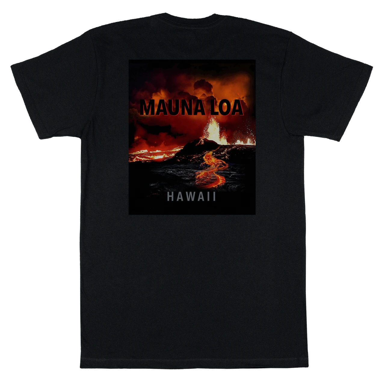 Vintage Dyed Tee - Mauna Loa: Black 1 Vintage Dyed Tee - Mauna Loa: Black