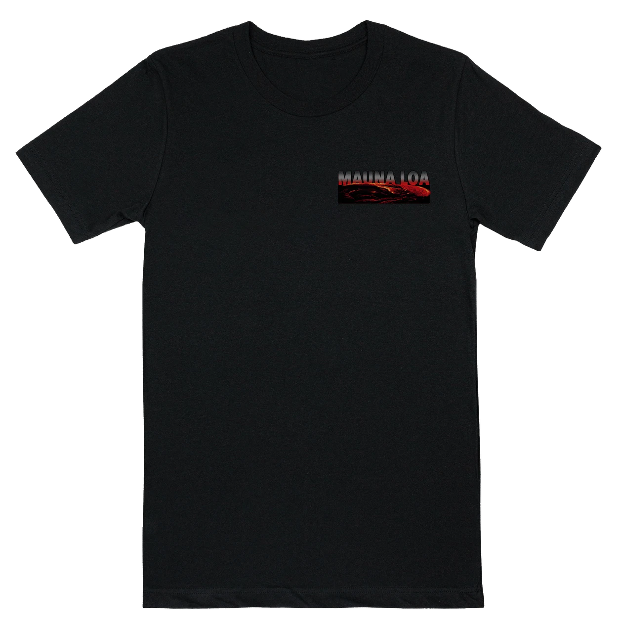 Vintage Dyed Tee - Mauna Loa: Black 2 Vintage Dyed Tee - Mauna Loa: Black - Image 2