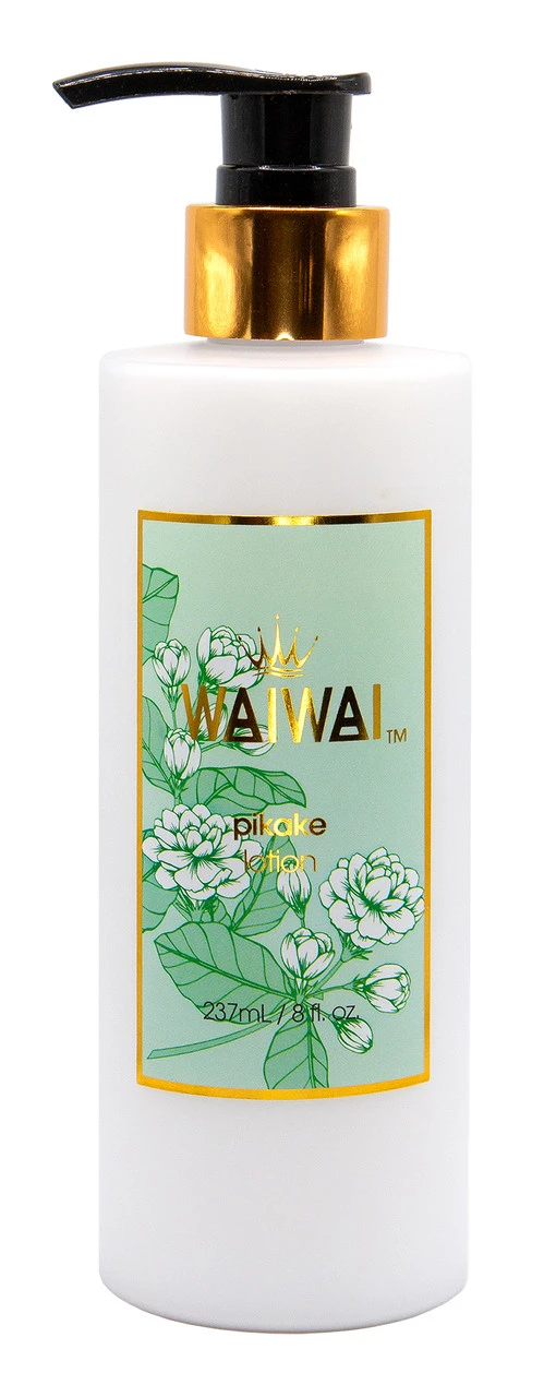 WaiWai Lotion Pump 8oz: Pikake 2 WaiWai Lotion Pump 8oz: Pikake - Image 2