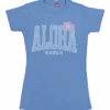 Island Girl® Surf Tee - Big Aloha: Blue Heather