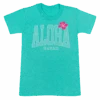 Hawaiian Performance Surfwear® Child's Tee - Big Aloha: Mint