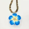 Island Edge® Beaded Necklace - Flower Blue