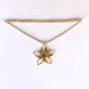 Liv-N-Aloha® Gold Columbine Flower Necklace