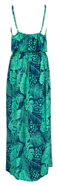 Napua Collection Ruffle Maxi Dress - Monstera Palm: Blue 8 Napua Collection Ruffle Maxi Dress - Monstera Palm: Blue -Fashion Clothing Store IMG 3627 89781.1701903174