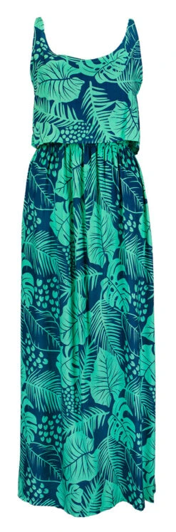 Napua Collection Ruffle Maxi Dress - Monstera Palm: Blue 7 Napua Collection Ruffle Maxi Dress - Monstera Palm: Blue -Fashion Clothing Store IMG 3628 82633.1701903174