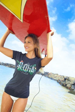 Island Girl® Surf Tee - Garden: Charcoal Heather