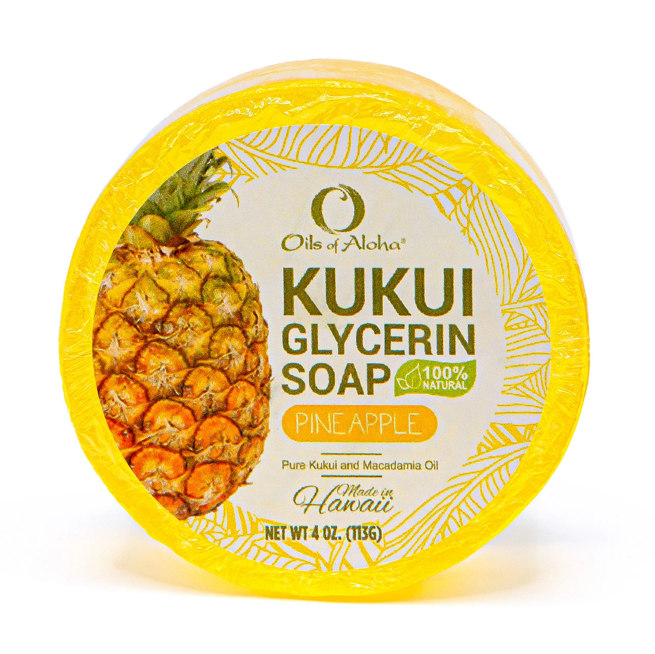 Oils Of Aloha - Kukui Glycerin Soap: Pineapple 1 Oils Of Aloha - Kukui Glycerin Soap: Pineapple