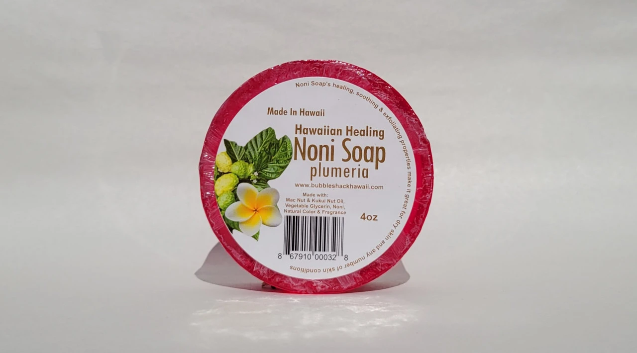 Noni Soap By Bubble Shack: Plumeria 2 Noni Soap By Bubble Shack: Plumeria - Image 2