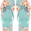 Island Girl® Slippers - Plumeria: Aqua