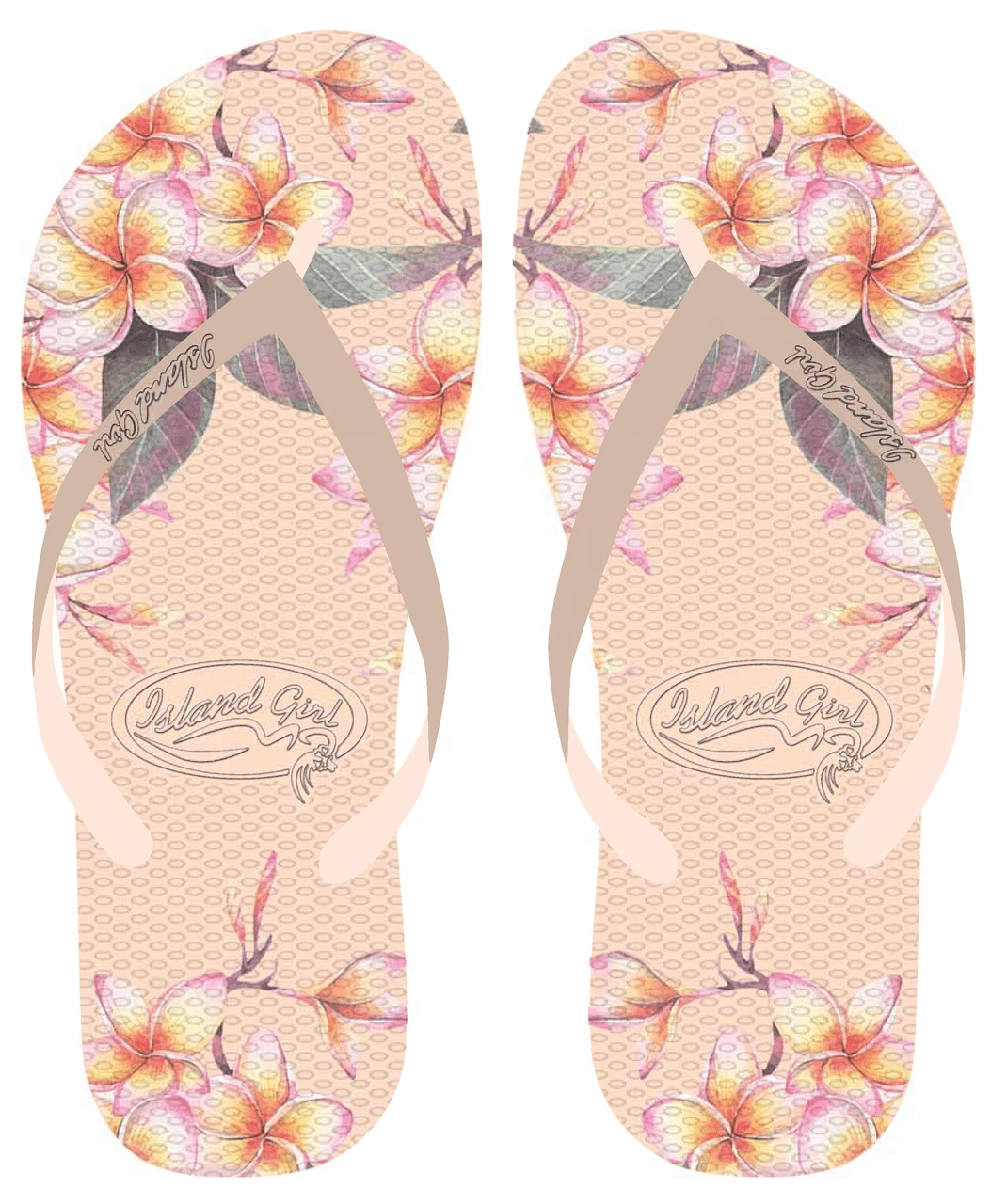 Island Girl® Slippers - Plumeria: Blush 1 Island Girl® Slippers - Plumeria: Blush