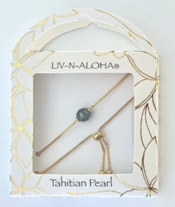 Tahitian Pearl Gold Slider Bracelet -Fashion Clothing Store TAGBRSL 2 79703.1664420332