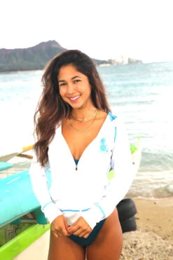 Hawaii Loa Jacket - UPF 50: White -Fashion Clothing Store White Hoodie 79172.1620853157.1280.1280 27492.1708030118