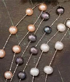 Floating Freshwater Pearl Necklace: Black -Fashion Clothing Store floating anklet 96182.1592425773.1280.1280 12615.1705714379