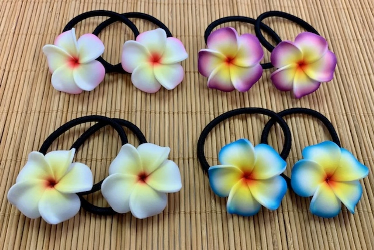 Flower Elastic Hair Ties By Olu Olu 1 Flower Elastic Hair Ties By Olu Olu