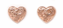 Moana Collection Rose Gold Stud Earring: Heart