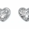 Moana Collection Sterling Silver Earring Stud: Heart