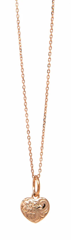 Moana Collection Rose Gold Necklace Pendant: Heart