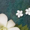 Ku'uipo Sterling Silver Plumeria Earrings