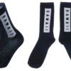 Robin Ruth® Hawaii Men's Crew Socks - Black & White Hawaii
